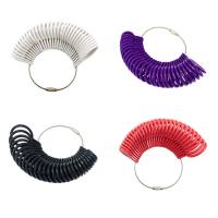 Plastic Ring measurement tools, durable & different styles for choice, US Ring Size:1-13, Sold By Set