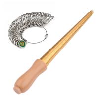 Brass Measuring Ring Set, Measuring Ring & Ring Mandrel, with Plastic, chinan Standard Ring Size & durable, 292mm, Sold By Set
