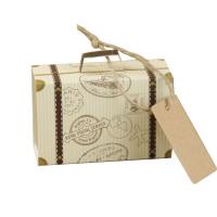 Papel Caja de caramelo de boda, Sostenible, 80x50x25mm, 100PCs/Grupo, Vendido por Grupo