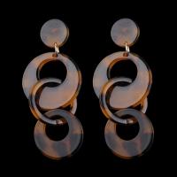Acrylic Jewelry Earring stainless steel post pin Geometrical Pattern for woman Sold By Pair