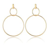 Zinc Alloy Drop Earrings stainless steel post pin gold color plated for woman lead & cadmium free Sold By Pair