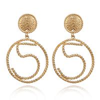 Tibetan Style Drop Earrings, stainless steel post pin, antique gold color plated, for woman, lead & cadmium free, 75mm, Sold By Pair
