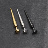 Rustfrit stål Ear Piercing Smykker, Stainless Steel, forgyldt, Unisex, flere farver til valg, 40x6mm, 6mm, 1.2mm, 10pc'er/Lot, Solgt af Lot