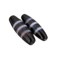 Natural Tibetan Agate Dzi Beads, Horse Eye, stripe, 38x12mm, Hole:Approx 2.2mm, Sold By PC