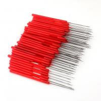 Plastic crochet, with Iron, red, 149mm, 25PCs/Lot, Sold By Lot
