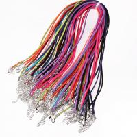 Velveteen Halskæde Cord, flere farver til valg, 3mm, 100Strands/Lot, Solgt af Lot