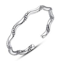 Таиланд стерлингового серебра кольцо, Мужская & регулируемый & чернеют, 2mm, размер:6-8, продается PC