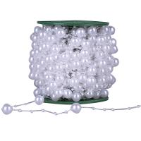 Garland-Strang Perlen, ABS-Kunststoff-Perlen, mit Kunststoffspule, rund, keine, 3mm, 12mm, 2PCs/Menge, 30m/PC, verkauft von Menge