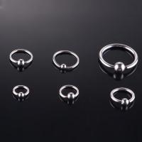 Titanium Stål Næse Piercing Smykker, Unisex & forskellig størrelse for valg, oprindelige farve, 10pc'er/Lot, Solgt af Lot