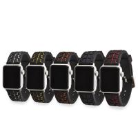 Bracelets de montre, silicone, avec acier inoxydable, durable & pour montre apple & unisexe & normes différentes pour le choix, plus de couleurs à choisir, Longueur:Environ 8.5 pouce, Vendu par PC