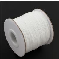 Cuerda de Nylon, cordón de nylon, con carrete de papel, Columna, Blanco, 0.5mm, 120patiospatio/Carrete, Vendido por Carrete