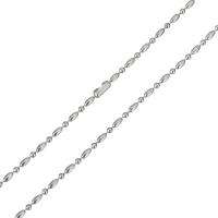 Stainless Steel Necklace Chain, for woman, original color, 1.5mm, 3x1.5mm, Sold Per Approx 17 Inch Strand
