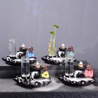 Backflow Incense Burner Porcelain with Glass durable Sold By PC