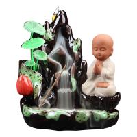 Backflow Incense Burner, Porcelain, durable, more colors for choice, 140x115x145mm, Sold By PC
