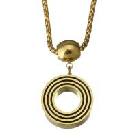 Stainless Steel Jewelry Necklace Donut gold color plated box chain & for woman 2.5mm Sold Per Approx 22 Inch Strand