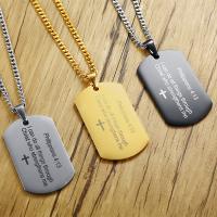 Stainless Steel Pendants, plated, more colors for choice, 28x48mm, Hole:Approx 4x9.6mm, Sold By PC