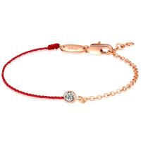 Nylon Cord Bracelet, stainless steel lobster clasp, with 1.18inch extender chain, plated, oval chain & for woman & with rhinestone, more colors for choice, Sold Per Approx 7 Inch Strand