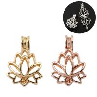 Brass Floating Locket Pendant, Flower, plated, for 10mm beads & It could be opened and beads could be put inside. & hollow, more colors for choice, nickel, lead & cadmium free, 17x25x11mm, Hole:Approx 3x4mm, Sold By PC