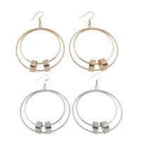 Iron Earring, plated, for woman, more colors for choice, lead & cadmium free, 60x84x15mm, Sold By Pair