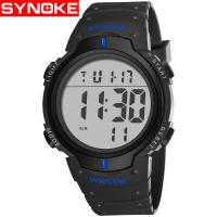 Synoke® Men Jewelry Watch Plastic with Glass & Stainless Steel Chinese  watch movement Life water resistant & adjustable & LED & for man & luminated Approx 10 Inch  Sold By PC