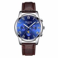Men Wrist Watch, PU Leather, with Glass & Stainless Steel & Tibetan Style, plated, Life water resistant & adjustable & for man, more colors for choice, 41x11mm, Length:Approx 9 Inch, Sold By PC