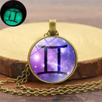 Zinc Alloy Necklace with iron chain & Glass with 5cm extender chain Flat Round bronze color plated time gem jewelry & Unisex & oval chain & luminated & decal lead & cadmium free 25mm Sold Per Approx 17.7 Inch Strand