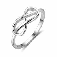 Sterling Silver Jewelry Finger Ring, 925 sterline d'argento, Motivo geometrico, formato differente per scelta & per la donna, 15mm, 1mm, Venduto da PC