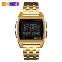 SKmei®  Unisex Jewelry Watch, Stainless Steel, with Tibetan Style dial & ABS Plastic, plated, adjustable & LED & waterproof, more colors for choice, 40x47x12mm, 20mm, Length:Approx 9.4 Inch, Sold By PC