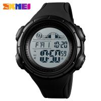 SKmei® Men Jewelry Watch, Silicone, with ABS Plastic & Stainless Steel, plated, adjustable & LED & for man & waterproof, more colors for choice, 52x48x15mm, 20mm, Length:Approx 9.6 Inch, Sold By PC