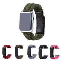 Parachute Cord Watch Band, with Stainless Steel, durable & for apple watch & different size for choice, more colors for choice, Length:Approx 8 Inch, Sold By PC