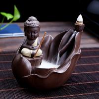 Backflow Incense Burner, Purple Clay, durable & different styles for choice, Sold By PC