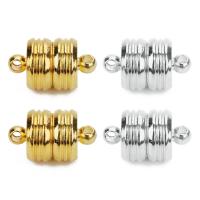 Brass Magnetic Clasp, plated, single-strand, more colors for choice, nickel, lead & cadmium free, 16.5x10mm, Hole:Approx 1mm, 5PCs/Bag, Sold By Bag