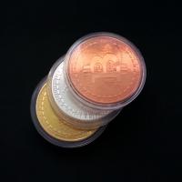 Zinc Alloy Commemorative Coin, plated, uniseks, meer kleuren voor de keuze, nikkel, lood en cadmium vrij, 40x3mm, Verkocht door PC