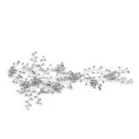 aleación de zinc Venda, con Cristal, chapado en color de plata, para novia & facetas, libre de plomo & cadmio, 300x140mm, Vendido por UD