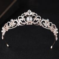 Bridal Tiaras, Tibetan Style, rose gold color plated, for bridal & with rhinestone, lead & cadmium free, 310x50mm, Sold By PC