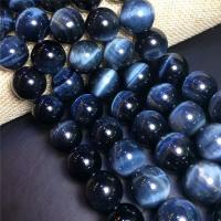 Hawk-eye Stone Beads Round Approx 1mm Sold Per Approx 15.7 Inch Strand