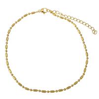 Stainless Steel Jewelry Bracelet, with 2Inch extender chain, gold color plated, for woman, 4x2mm, Length:Approx 9 Inch, 10Strands/Lot, Sold By Lot