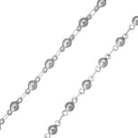 Stainless Steel Chain Necklace, with 1Inch extender chain, for woman, original color, 8x3.5mm, 4x2mm, Length:Approx 20 Inch, 10Strands/Lot, Sold By Lot