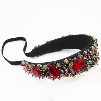 Hair Bands, Tibetan Style, plated, for woman & with rhinestone, more colors for choice, lead & cadmium free, 30mm, Sold By PC