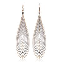 Stainless Steel Drop Earring, for woman & hollow, 30x110mm, Sold By Pair