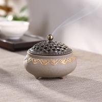 Porcelain Incense Burner, handmade, mesh & different styles for choice & Imitation Antique, more colors for choice, 100x80mm, Sold By PC