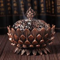 Tibetan Style Incense Burner, antique copper color plated, different styles for choice, 80x95mm, Sold By PC