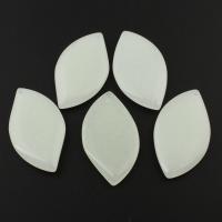 Fluorescent Powder Stone Pendant, Leaf, luminated, 22x39x5mm, Hole:Approx 1mm, Sold By PC