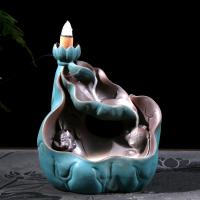 Backflow Incense Burner, Porcelain, 120x140x70mm, Sold By PC