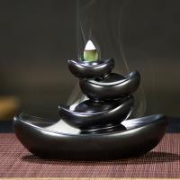 Backflow Incense Burner, Porcelain, 160x110mm, Sold By PC