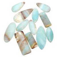 ​Amazonite​ Pendant, mixed, 20-21x50-51x4-5mm, Hole:Approx 2mm, 5PCs/Lot, Sold By Lot