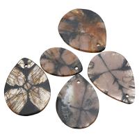 quartz fumé Pendentif, mélangé, 18-27x26-32x2-3mm, Trou:Environ 1mm, 5PC/lot, Vendu par lot