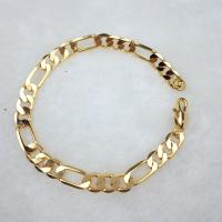 Brass Bracelet & Bangle gold color plated Unisex nickel lead & cadmium free 21cm Sold Per Approx 8 Inch Strand