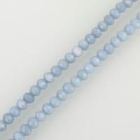 Sapphire Sea gemstone Beads, Abacus, faceted, 4.50x5.50x5.50mm, Hole:Approx 1mm, Approx 86PCs/Strand, Sold Per Approx 15.5 Inch Strand
