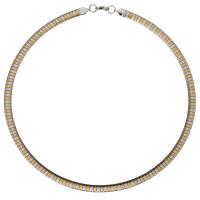 Stainless Steel Collar, plated, for woman, 6mm, Sold Per Approx 17 Inch Strand